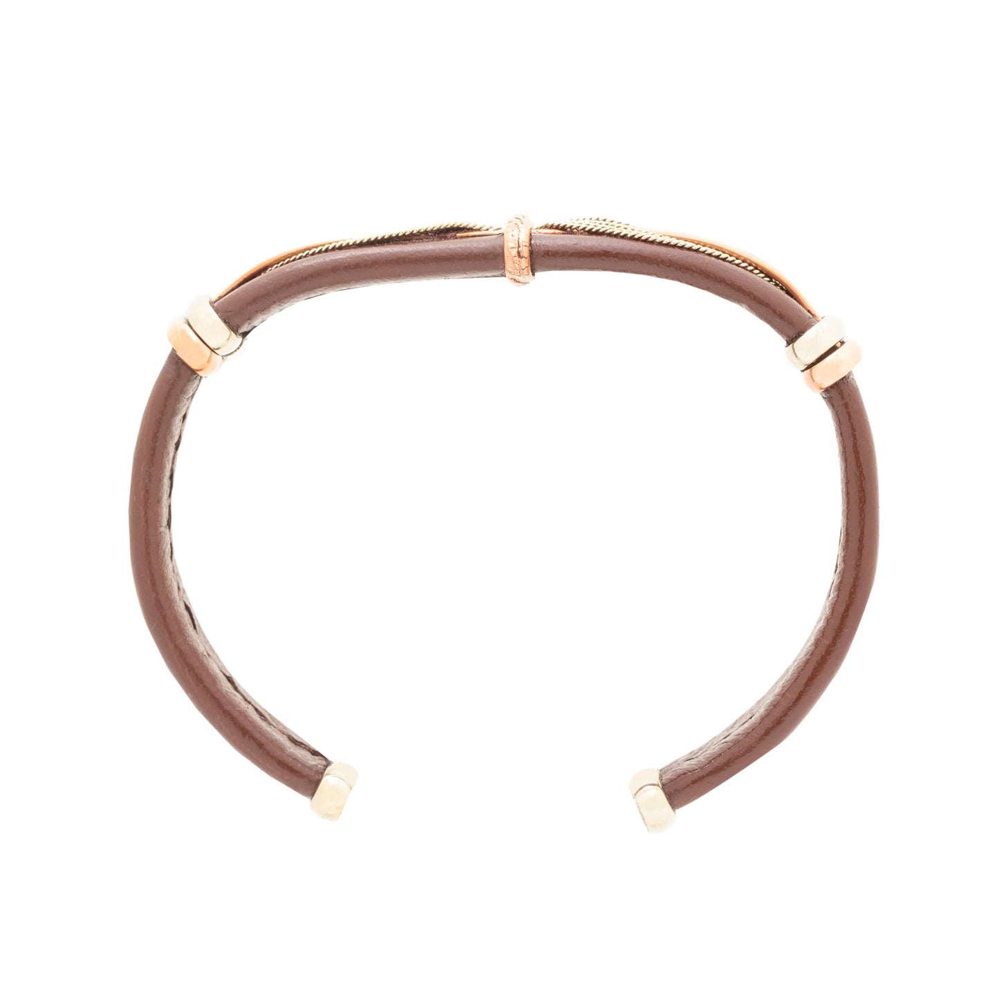BR.ULB.0406 - Men's Unique Leather Bracelet, Brown