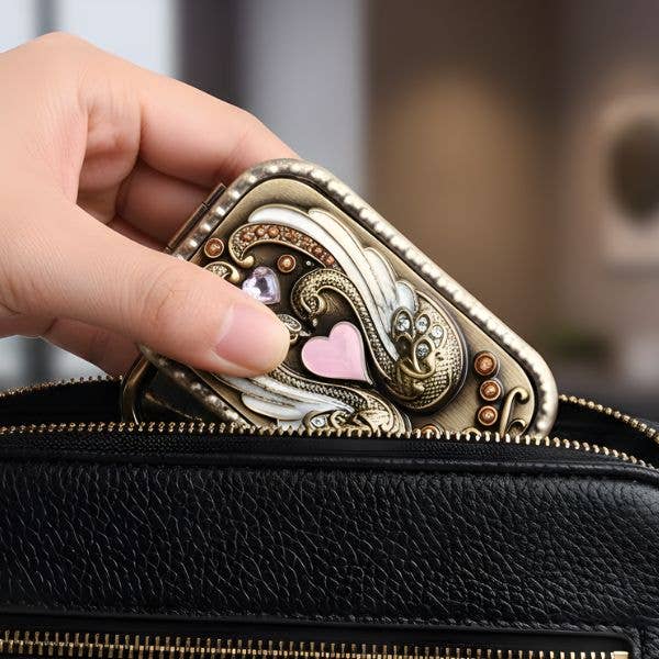 Compact Mirror - Swan