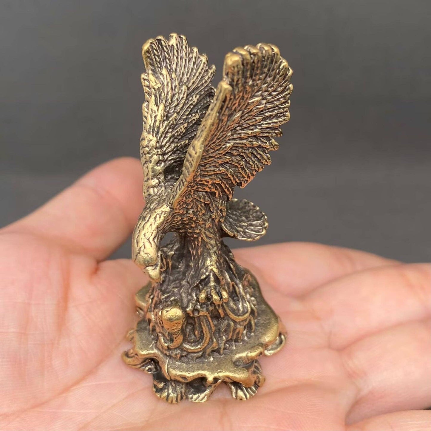 Brass Eagle Spreading Its Wings Crafts Desktop Ornaments