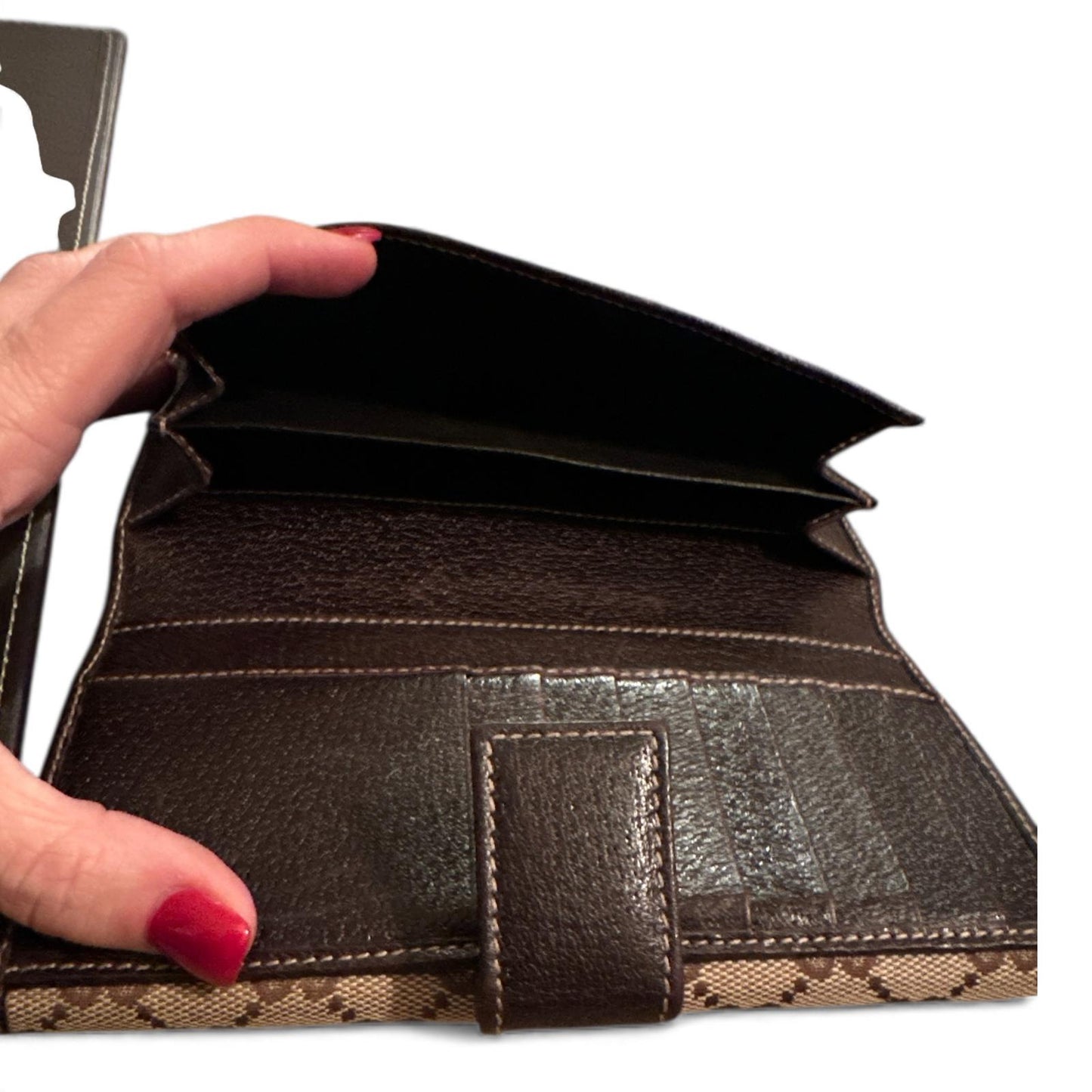 Gucci Women's Signature GG Canvas Wallet with Bow Accent