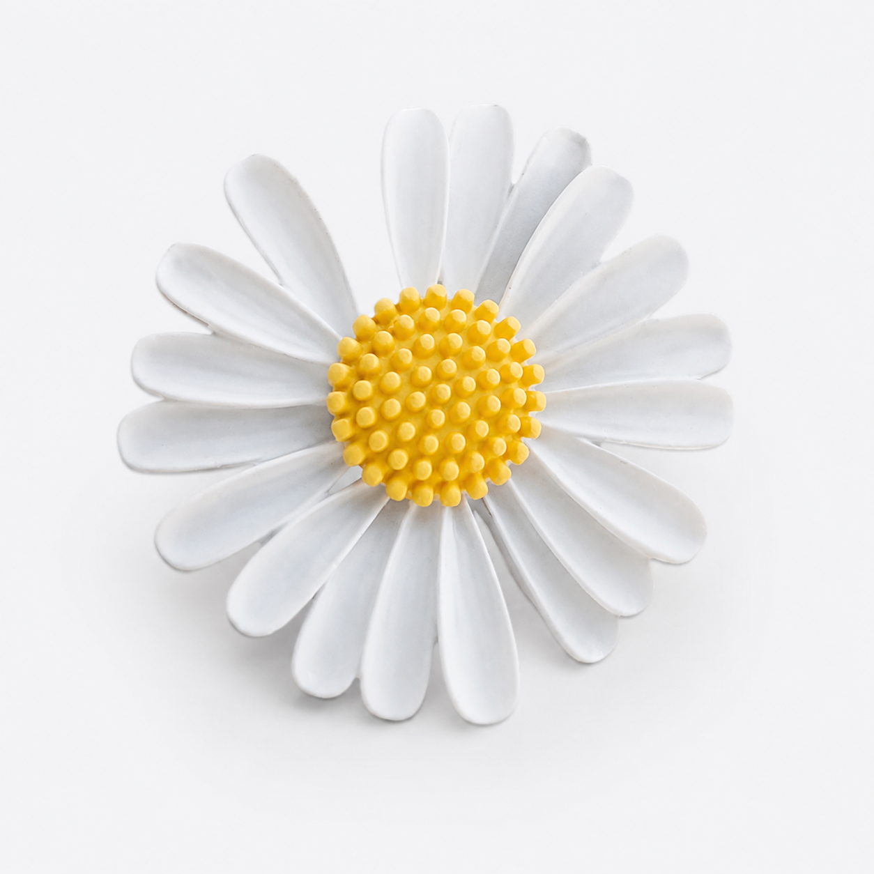 Colorful Enamel Daisy Flower Brooch Pin: A1