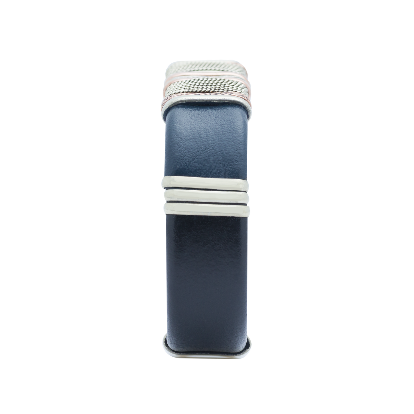 BR.ULB.0434 - Men's Navy Blue Leather Bracelet