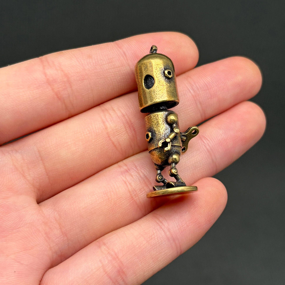 Mini Robot Brass Crafts Desktop Ornaments