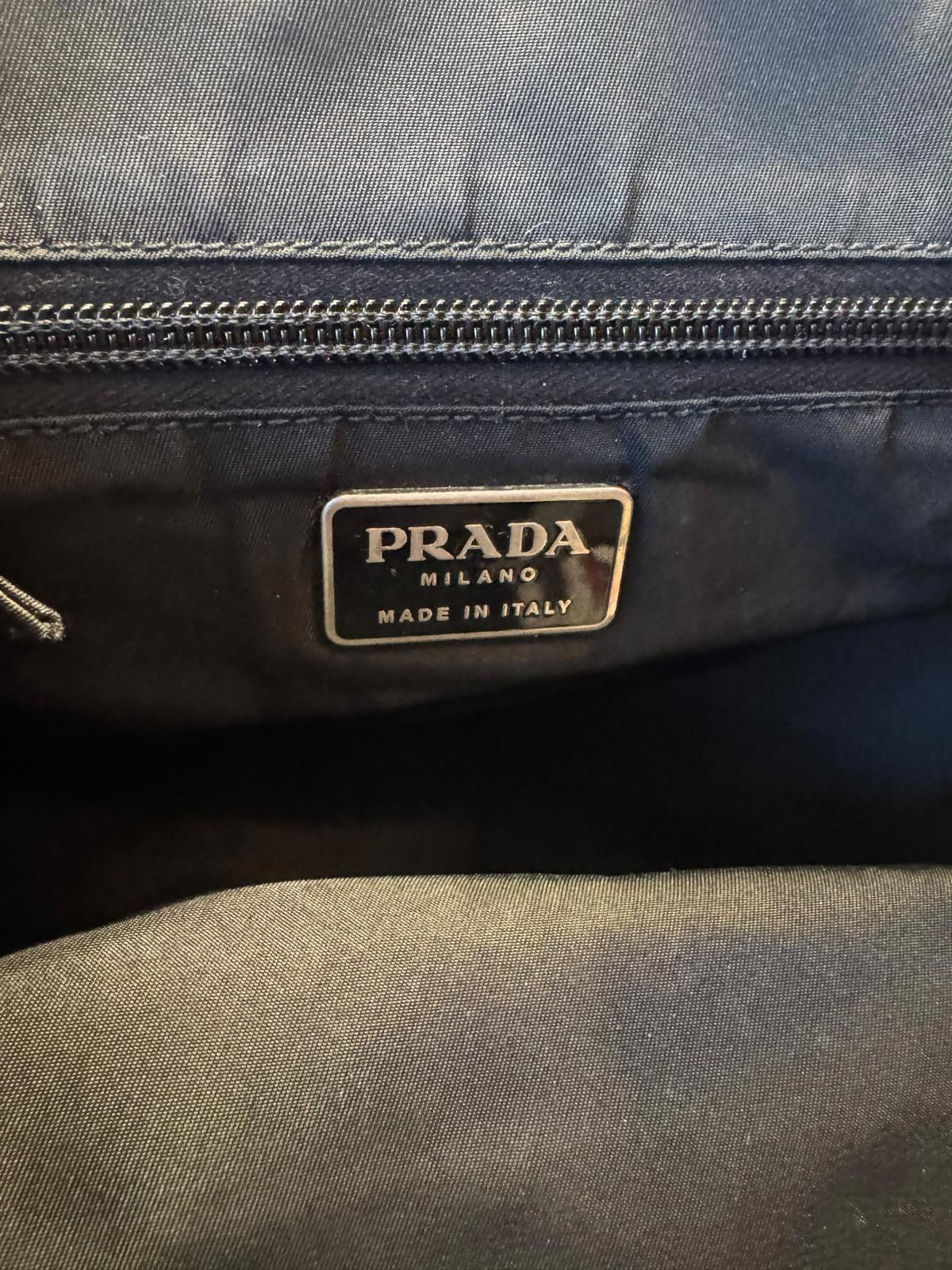 Prada Vintage Tessuto Nylon Tote Lucite Handles