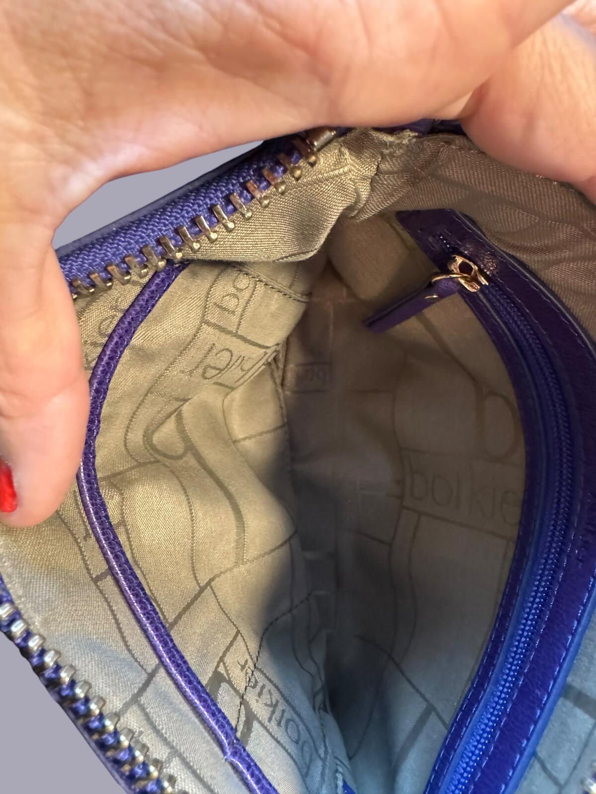 Botkier Purple Leather Crossbody Clutch Bag