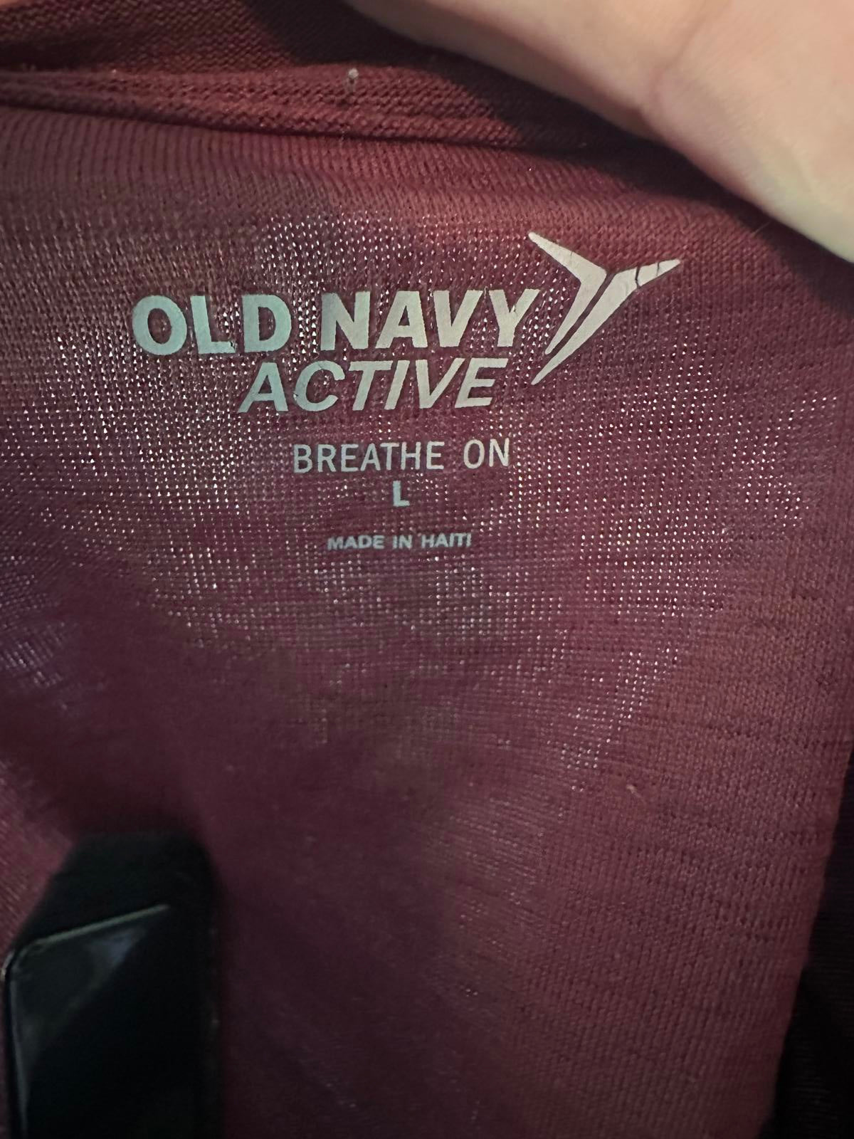 Old Navy Men’s Long Sleeve Performance Shirt Large EUC