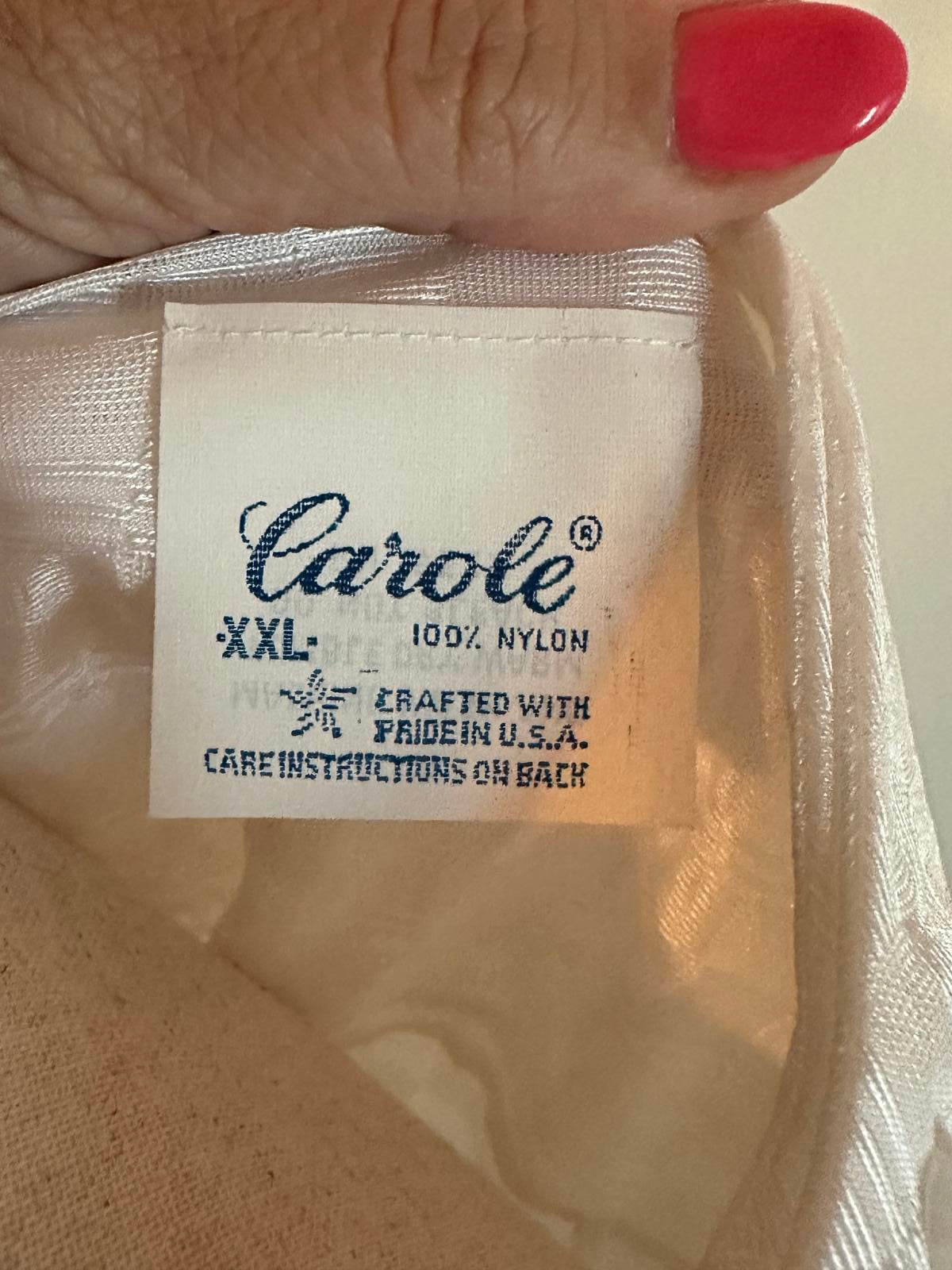Carole White Long Sleeve Nylon Nightgown XXL NWT
