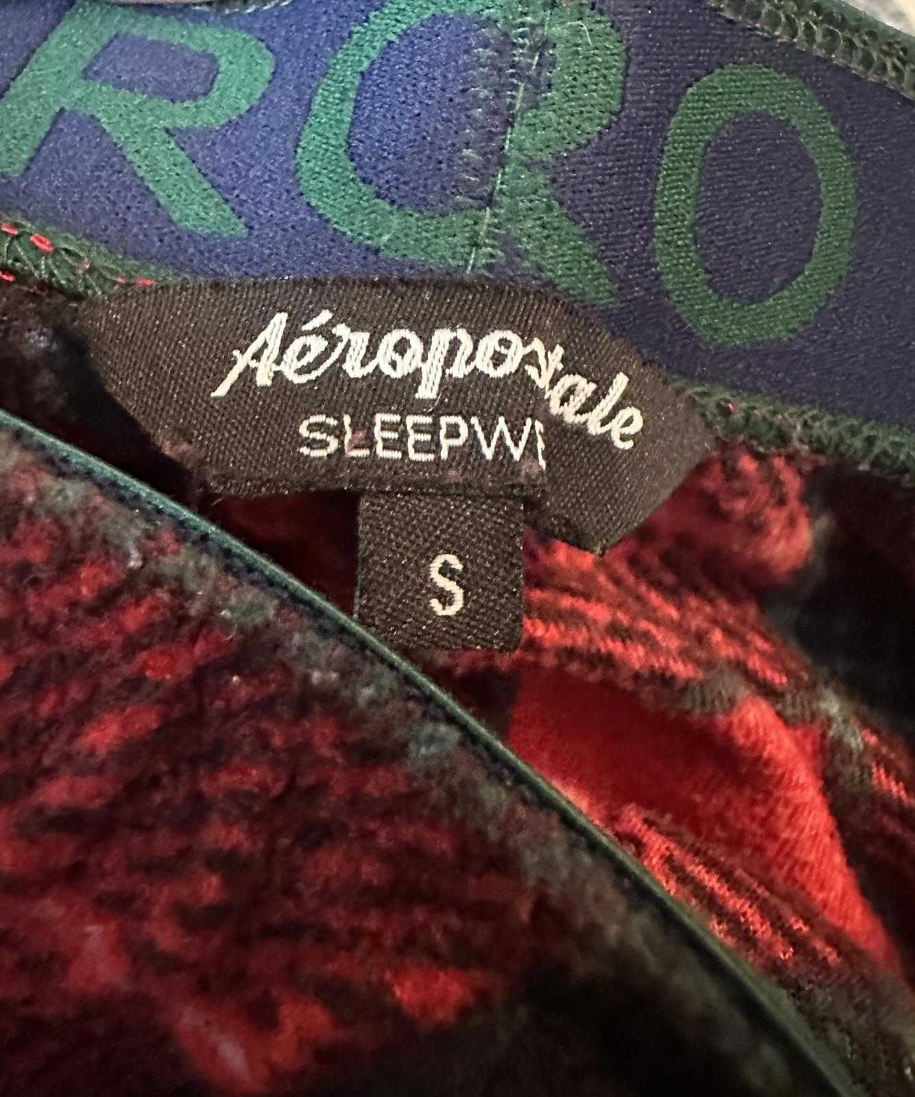 Aeropostale Red and Black Sleepwear Pajama Pants Size Small