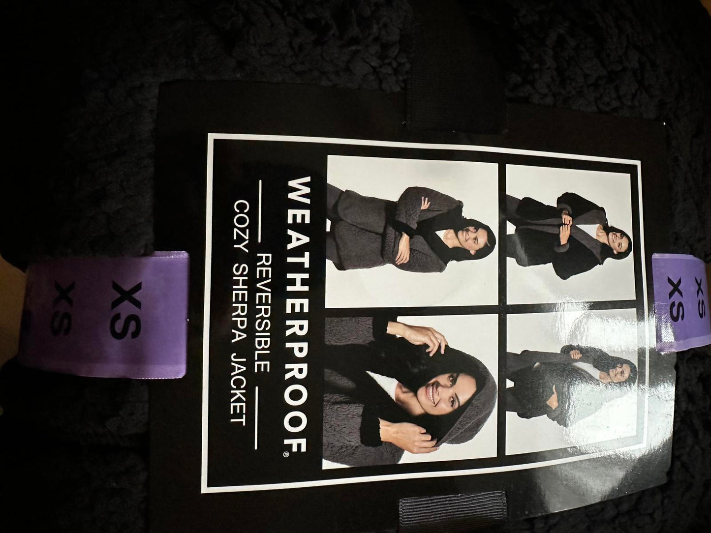 Weatherproof Reversible Cozy Sherpa Jacket for Women XS