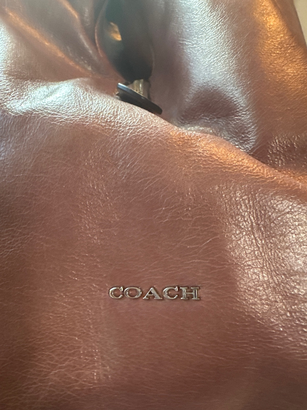 Coach Madison Phoebe Rose Gold Metallic Leather NWT Tote