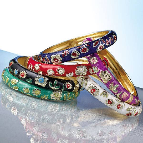 Enamel Bangles - Set of 6