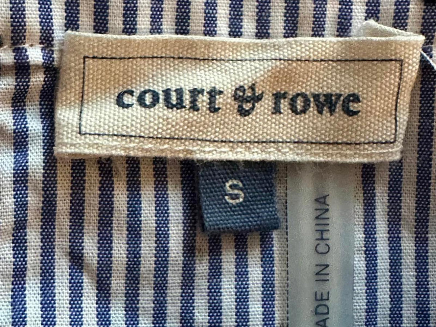 Court & Rowe Striped and Polka Dot Short Sleeve Blouse