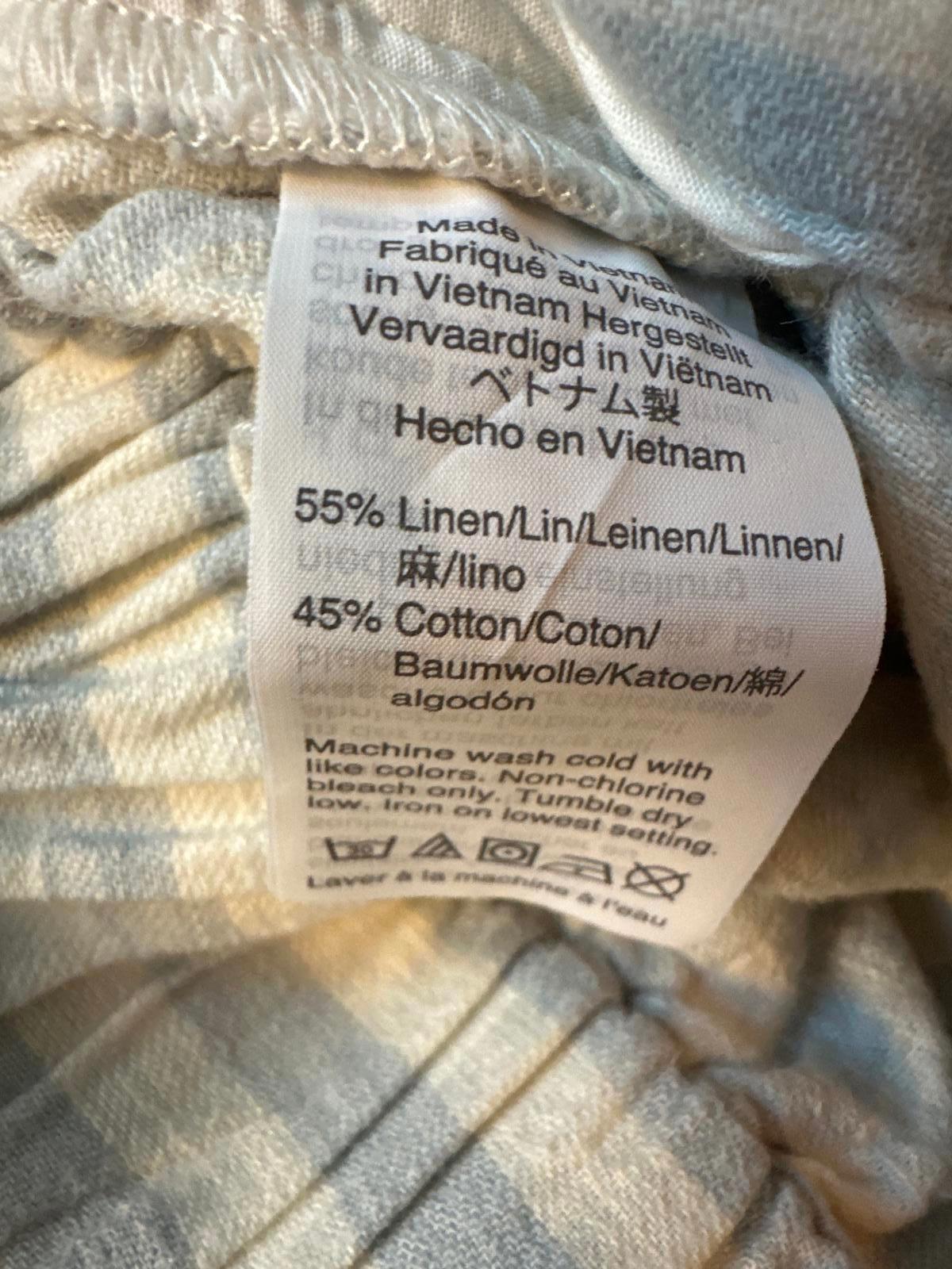 Madewell Women's Striped Wide Leg Pants with Waist Tie