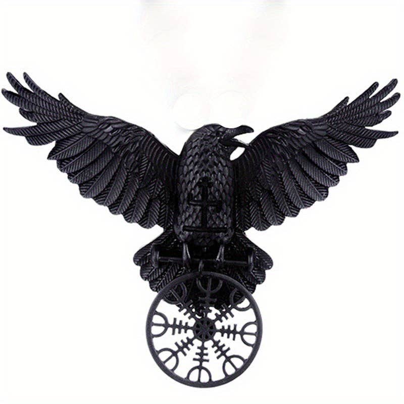 Vintage Viking Large Black Crow Hair Clip Duckbill Clip Party Accessory: Black