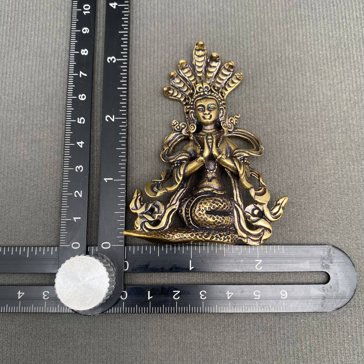 Brass Snake Nuwa Crafts Decoration Desktop Ornaments