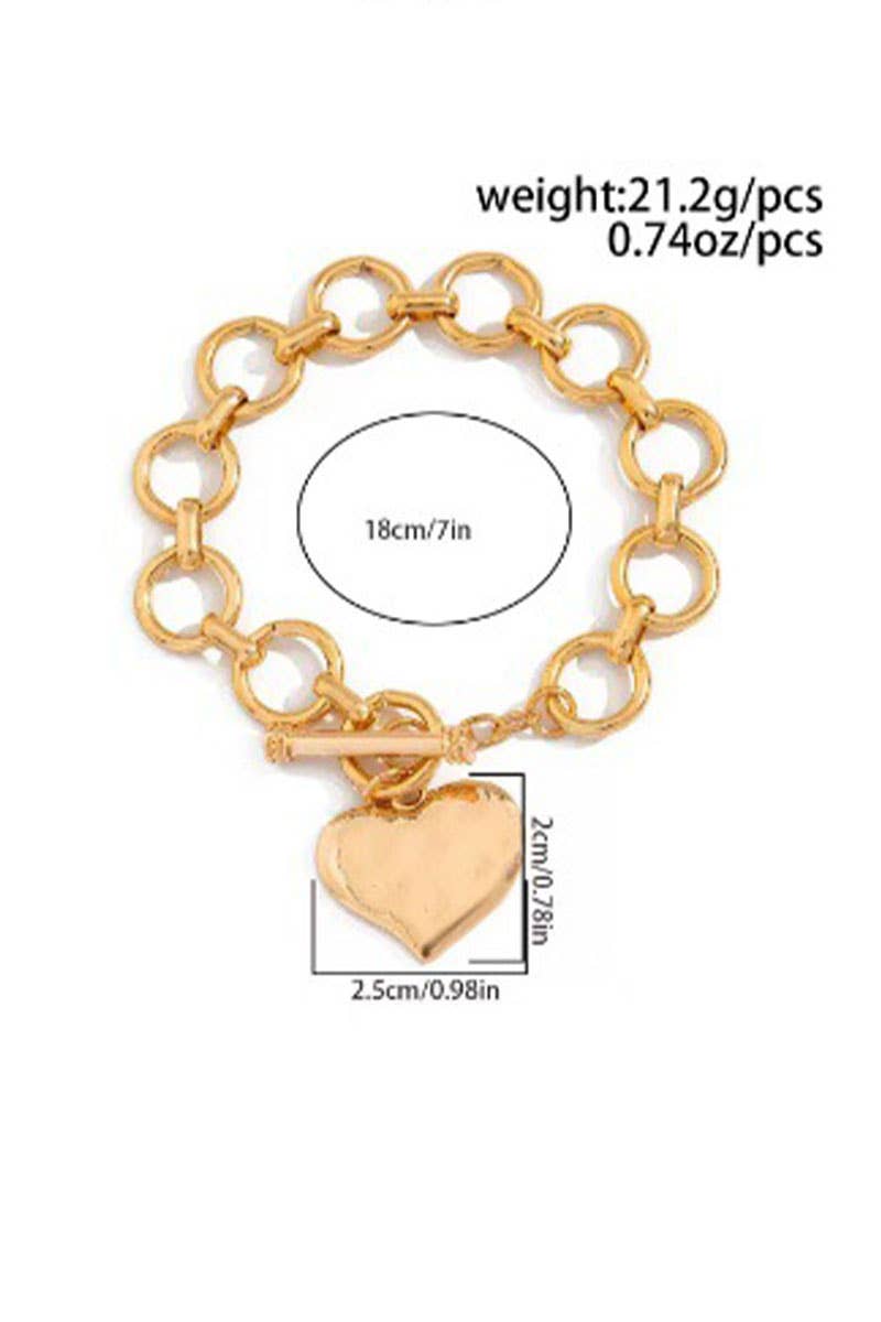 Heart Charm Bracelet: 2