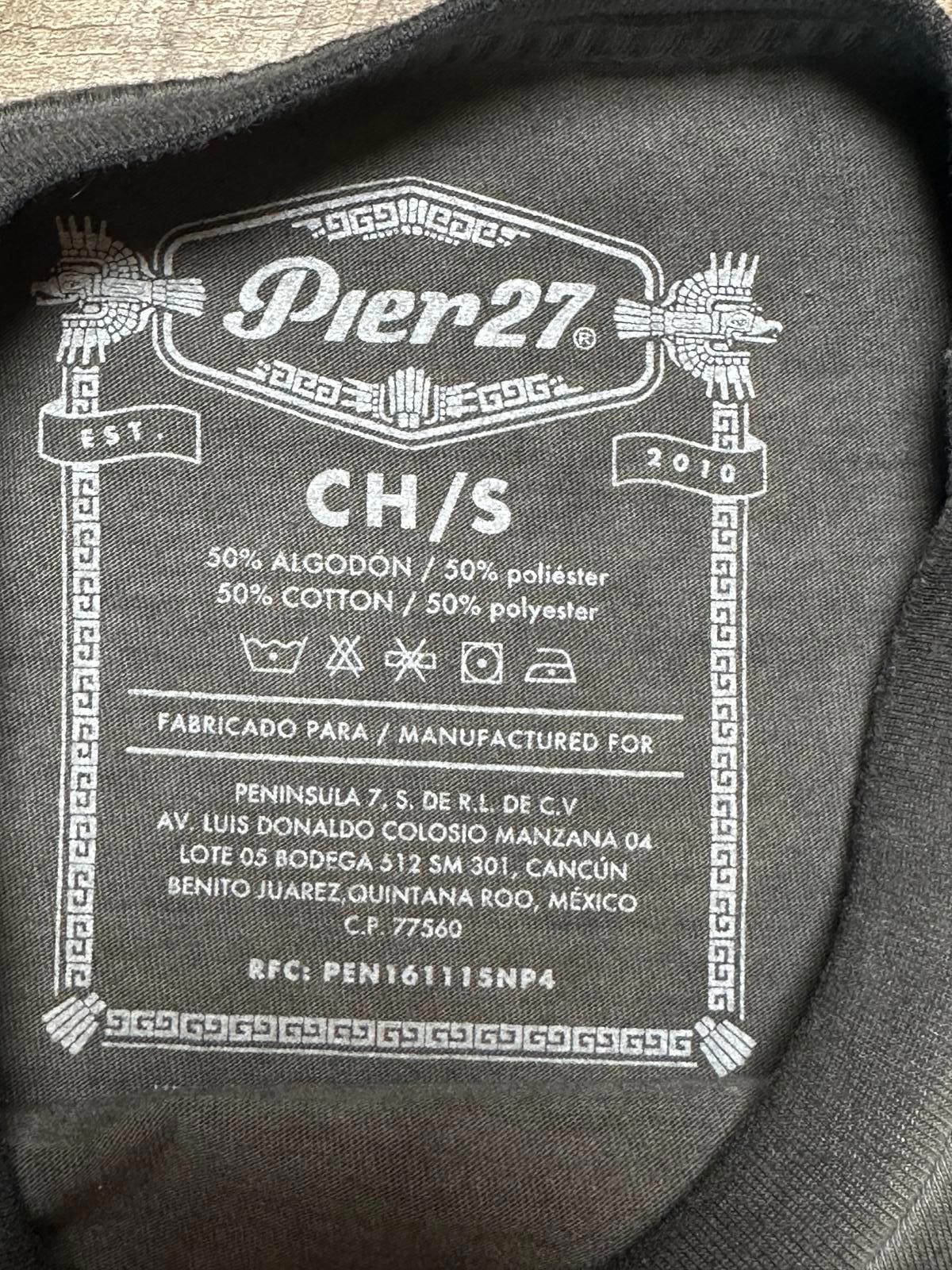 Pier 27 Cancun Riviera Maya Graphic T-Shirt Size S