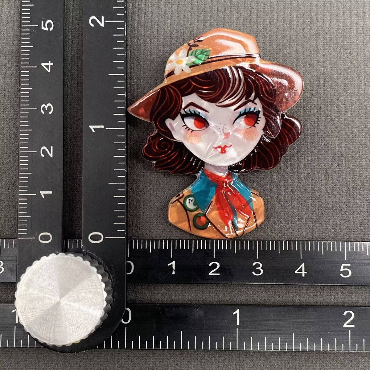 Halloween Vampire Girl Brooch