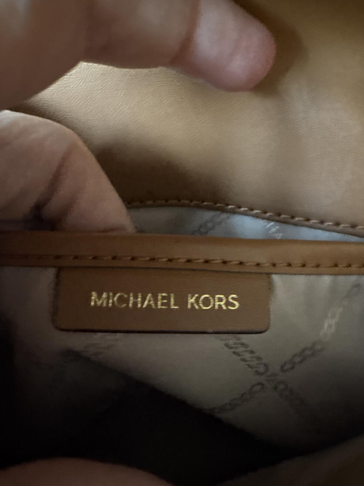 Michael Kors Monogram Crossbody Bag with Adjustable Strap