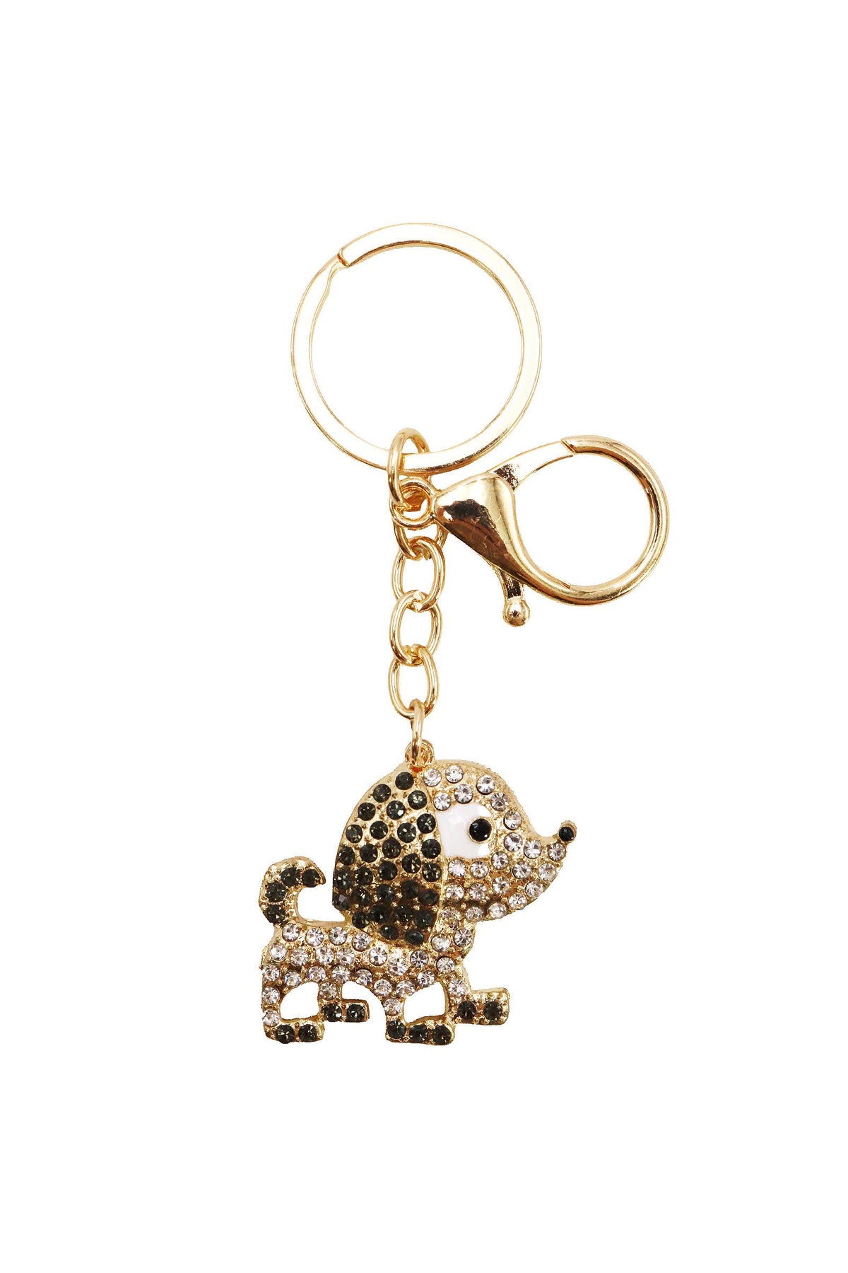 Puppy Dog Bling Rhinestone Key Chain: ASSORTED / ONE SIZE