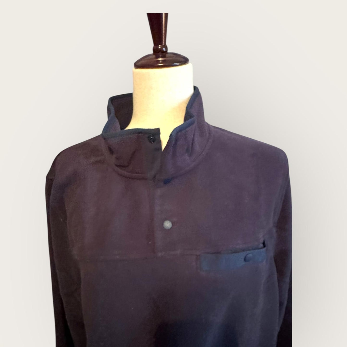 32 Degree Heat Men's Navy Blue Fleece Pullover Jacket