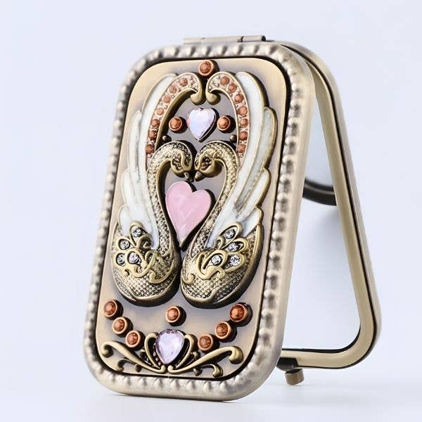 Compact Mirror - Swan