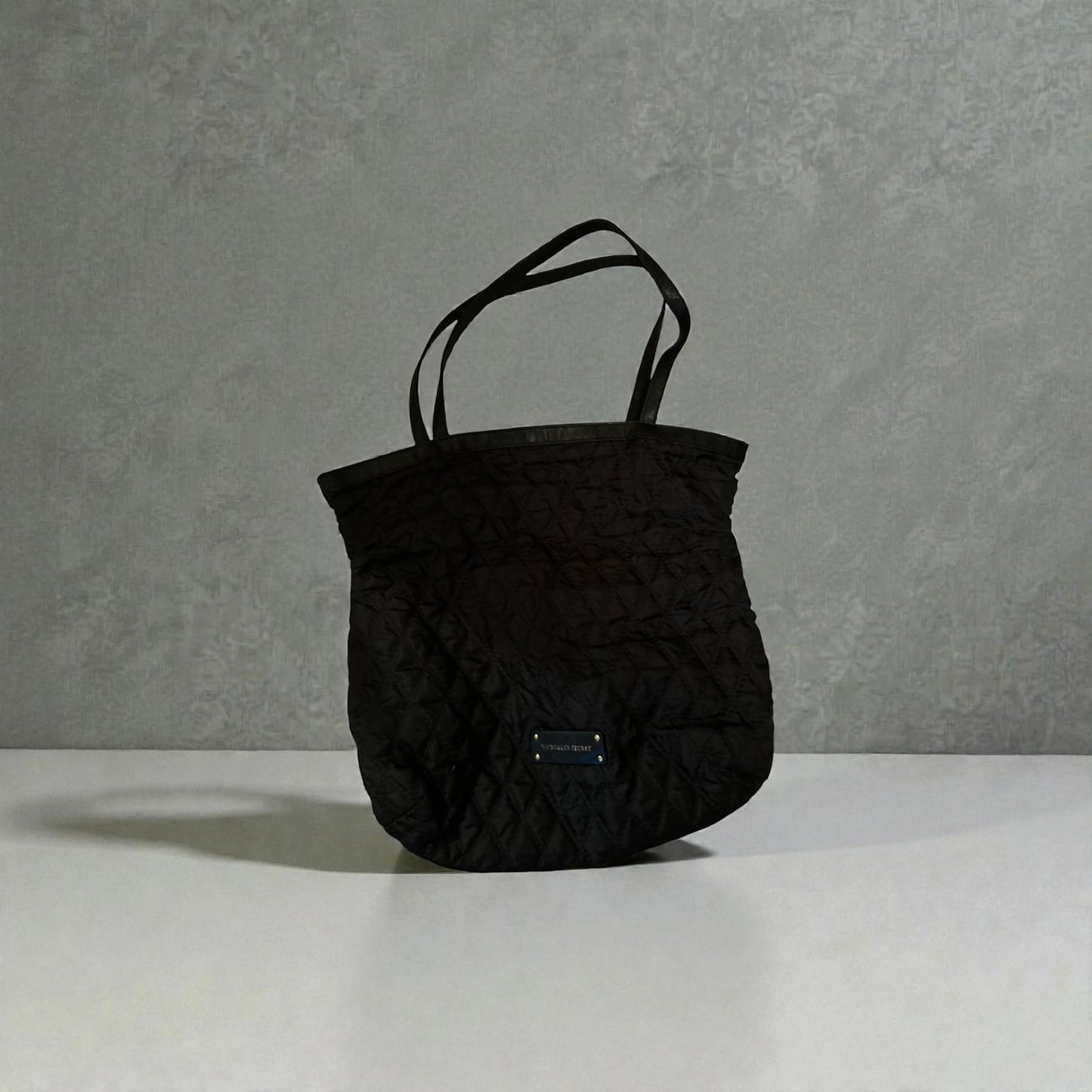 Victoria's Secret Quilted Black Tote Handbag