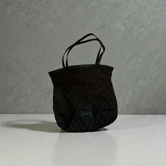 Victoria's Secret Quilted Black Tote Handbag