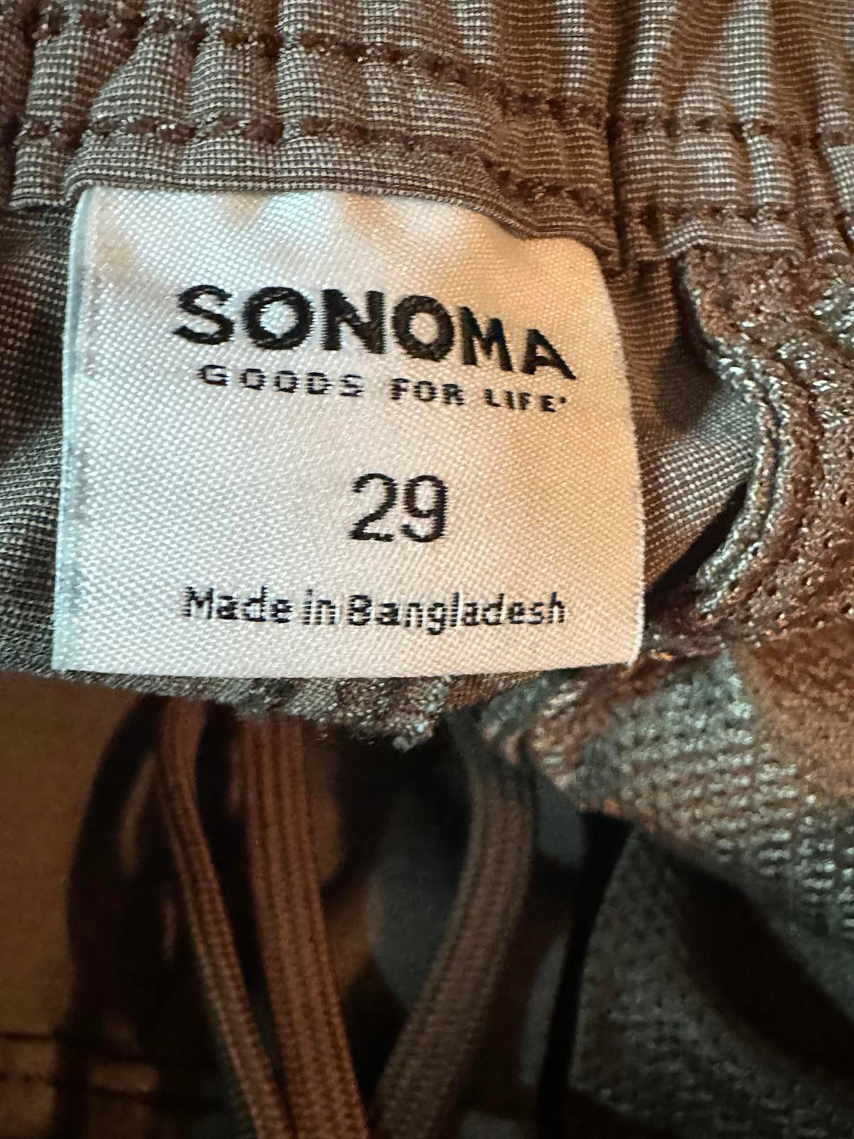 Sonoma Men's Casual Brown Shorts Size 29