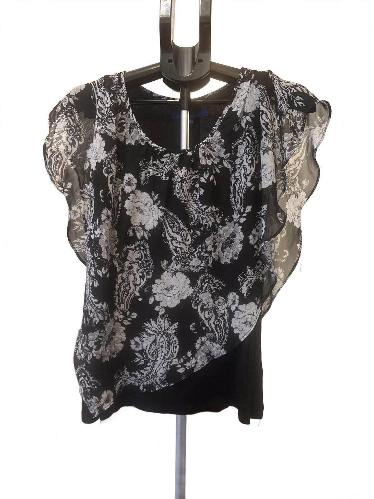 APT 9 Petite Large Flowy Floral Blouse
