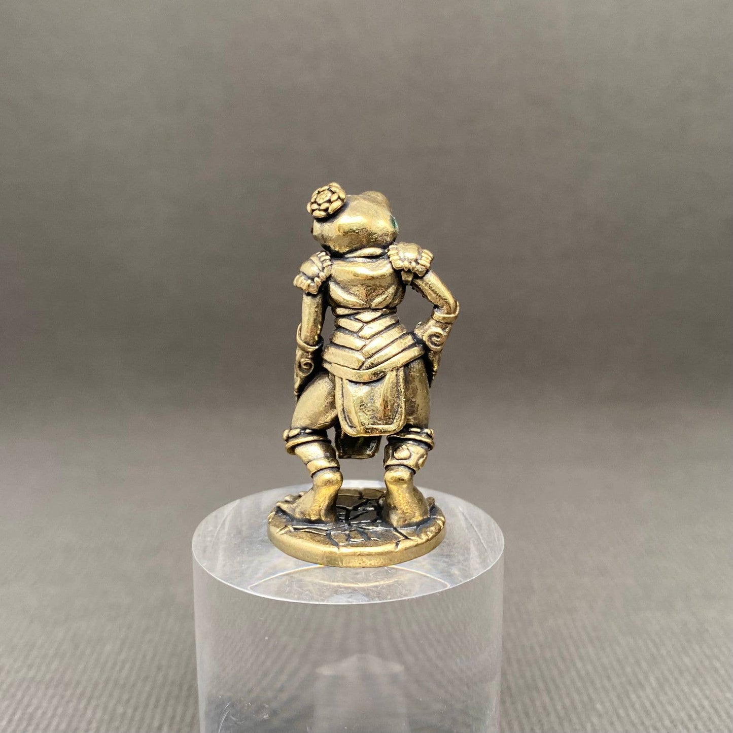Brass Frog Warrior Crafts Decoration Desktop Ornaments
