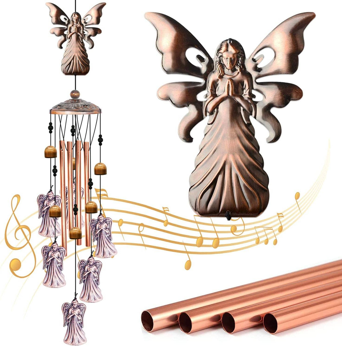 Metal Iron Art Wind Chime - Angel