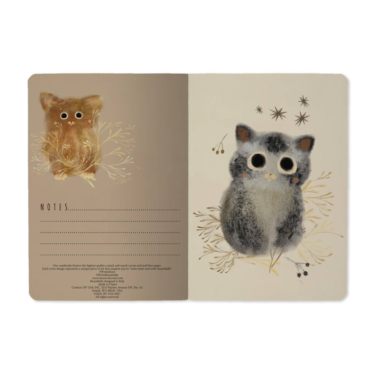 A6 Passport Notebook -  Kitten
