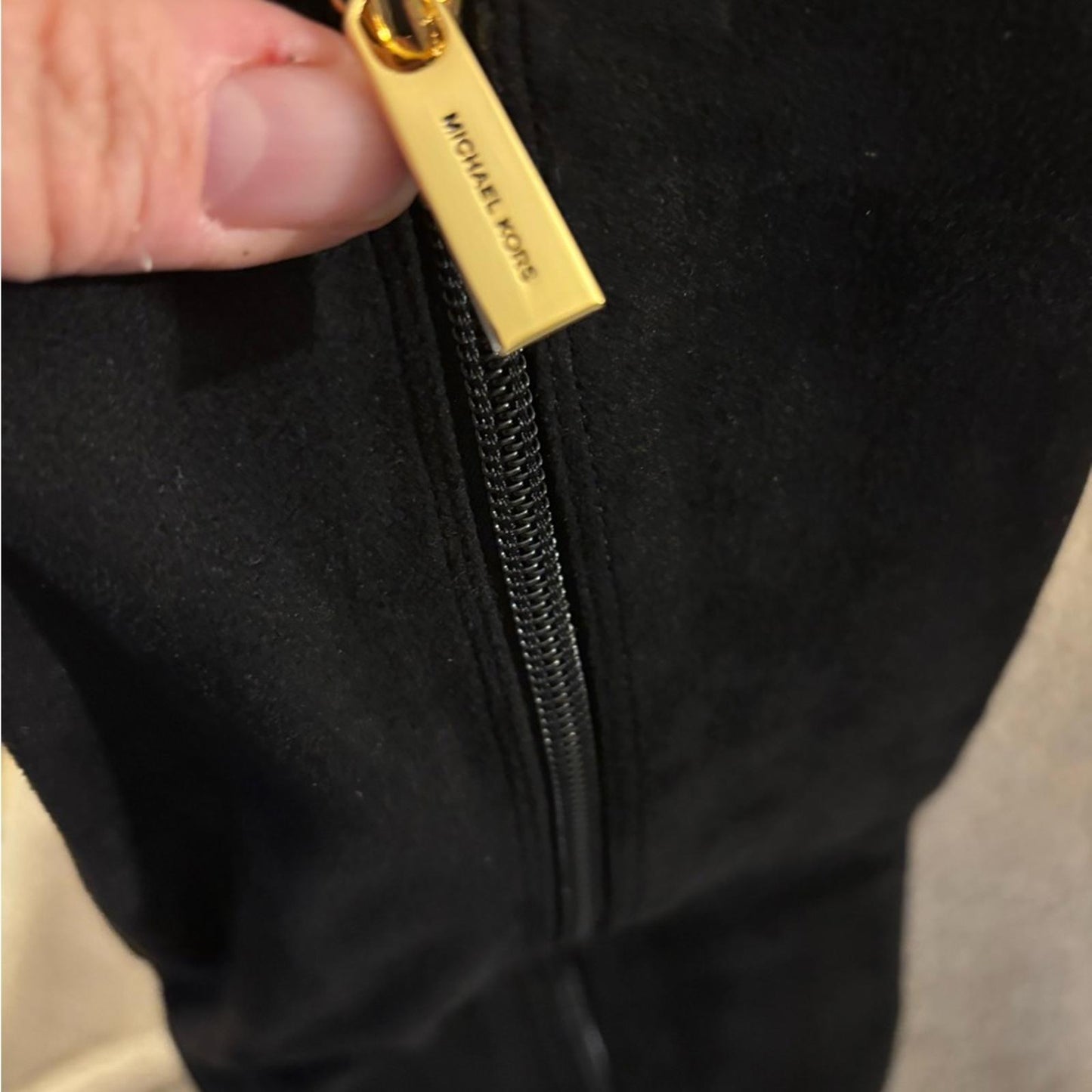 Michael Kors Black Suede Knee Boots Brand NEW Size 9.5