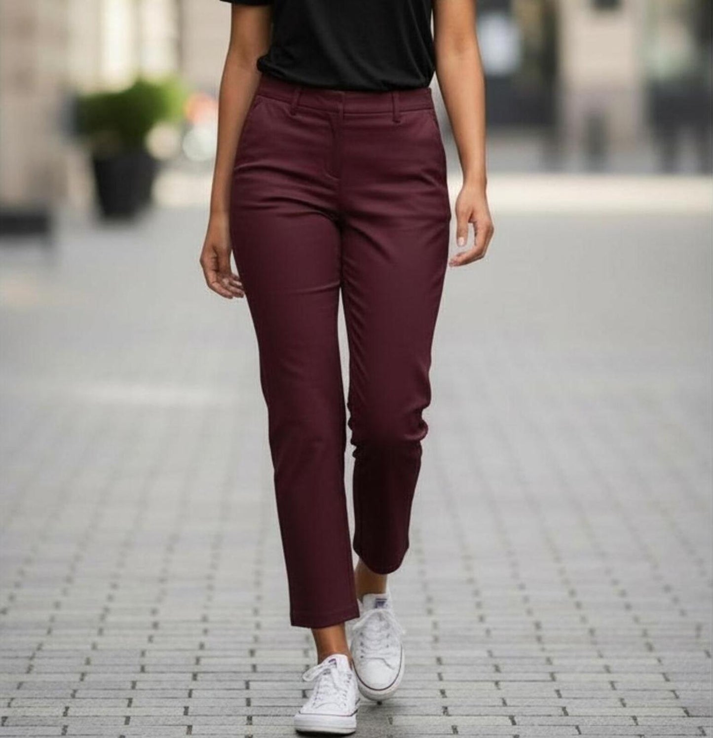 Max & Mia Women’s Burgundy Casual Pants NWT Size S