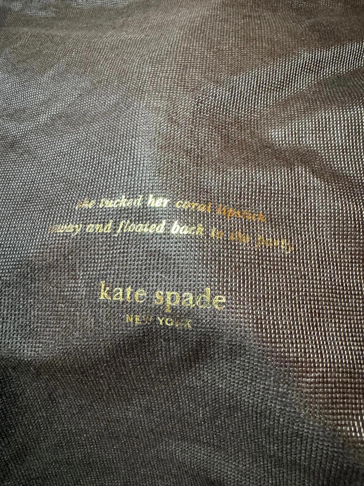 Kate Spade Two-Tone Leather Crossbody Bag with Scarf Accent