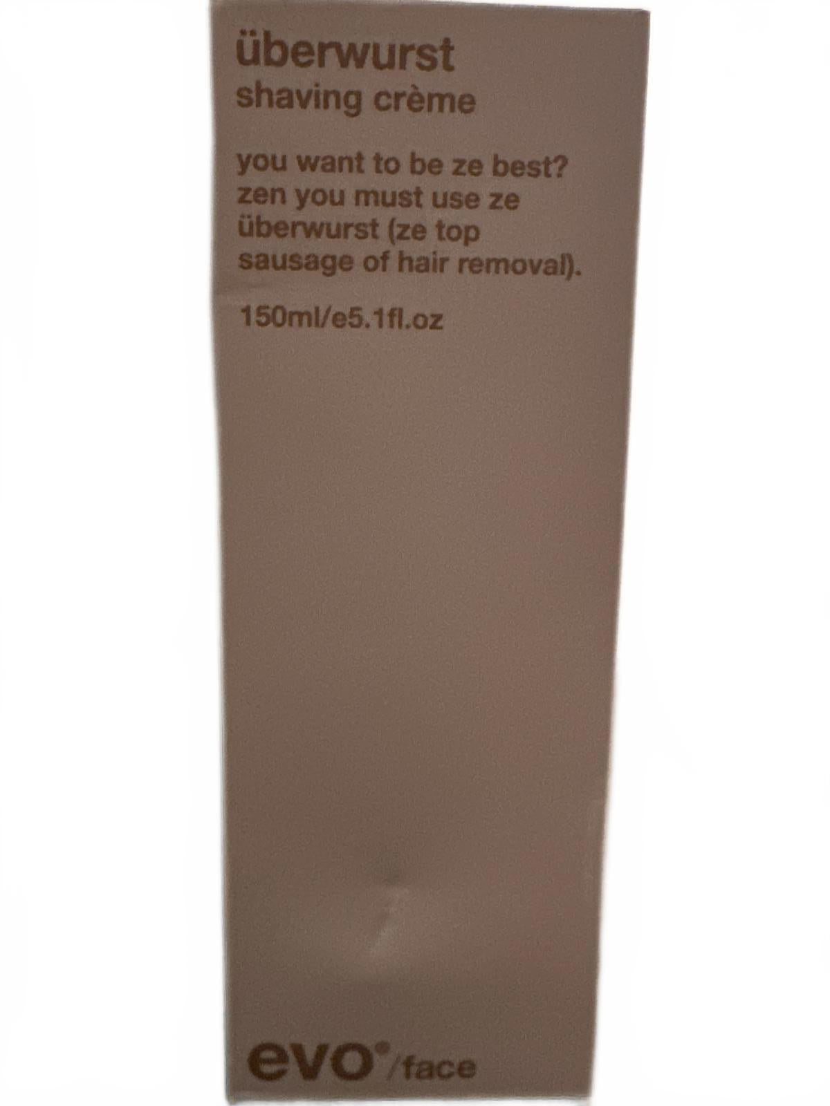 Evo Überwurst Shaving Crème 150ml Vegan Shave Cream NEW