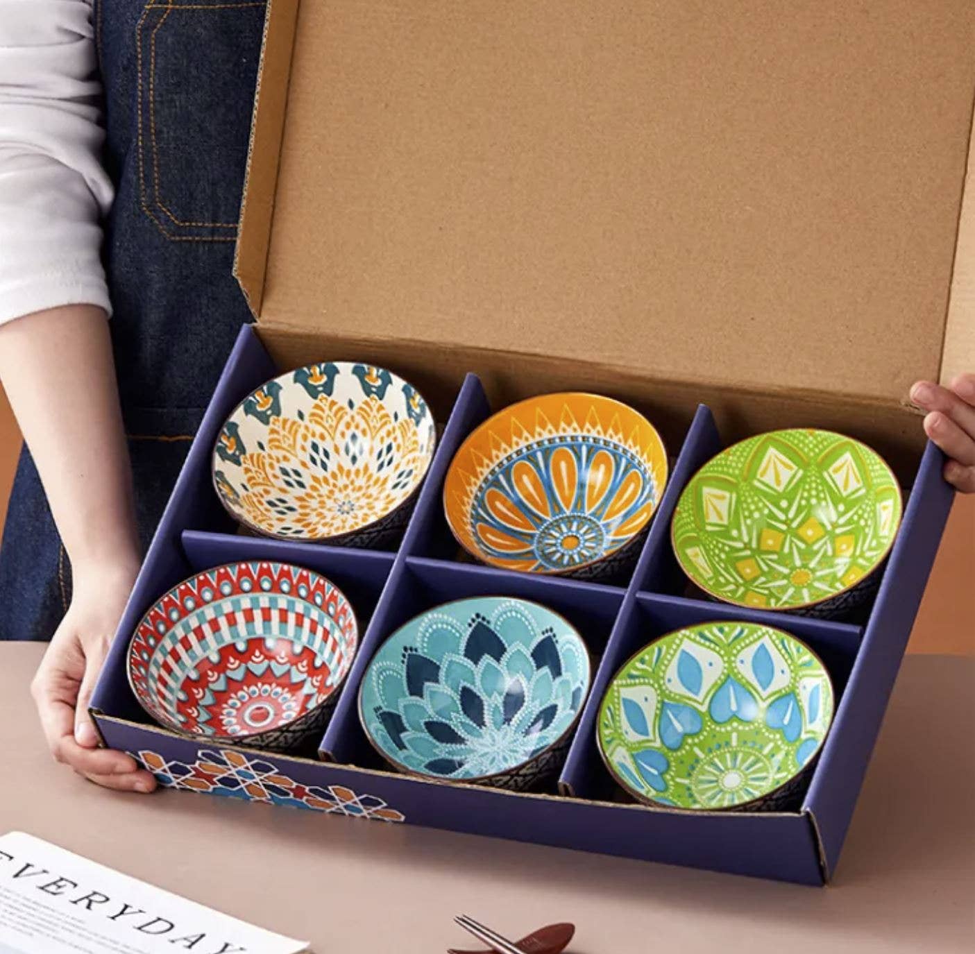 Multi-Color Bowl Set of 6