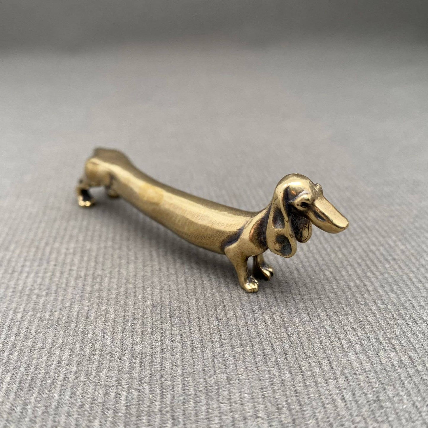 Brass Dachshund Dog Crafts Decoration Desktop Ornaments