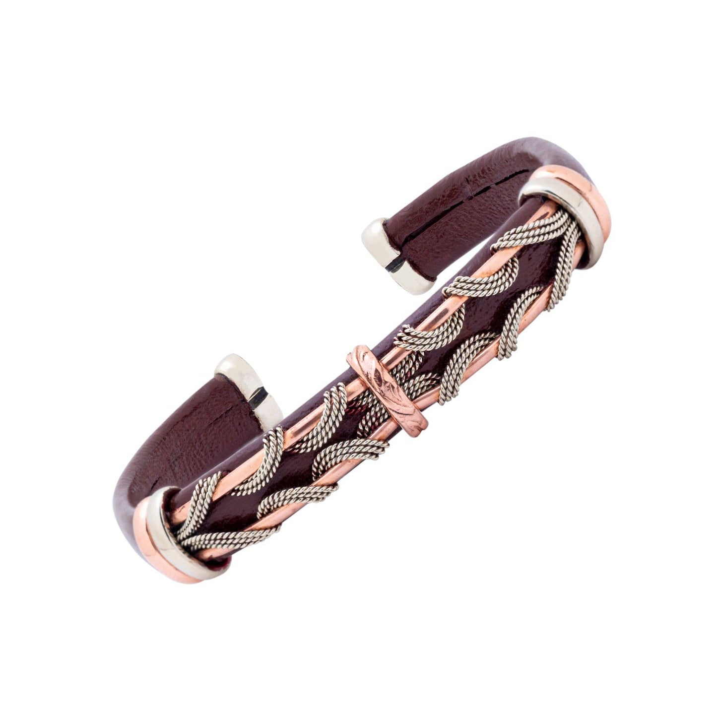 BR.ULB.0303 - Unique Leather Bracelet, Brown