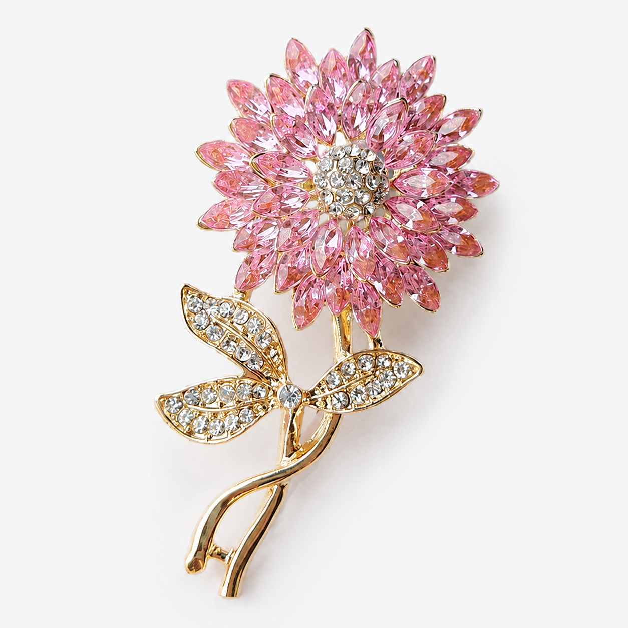 Colorful Enamel Sunflower Brooch Pin: A1