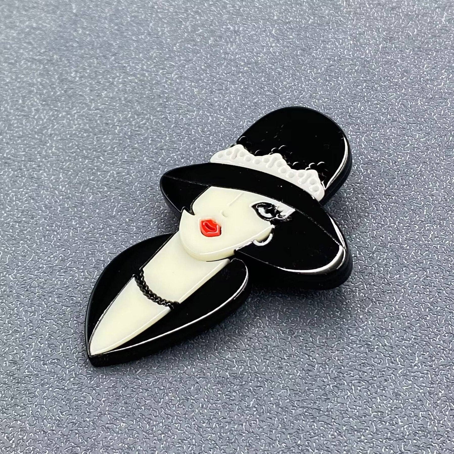 Creative Beauty Acrylic Brooch - MIO64308