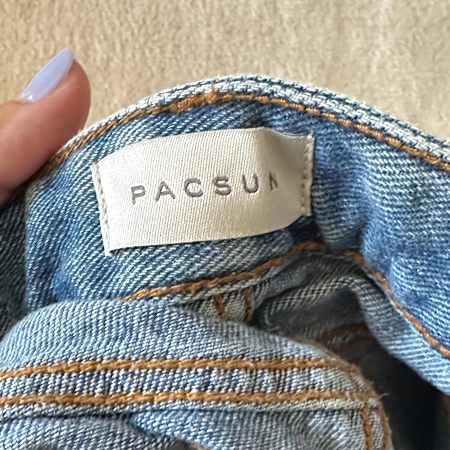 PacSun Blue Distressed Jean Shorts - Sz 24 in