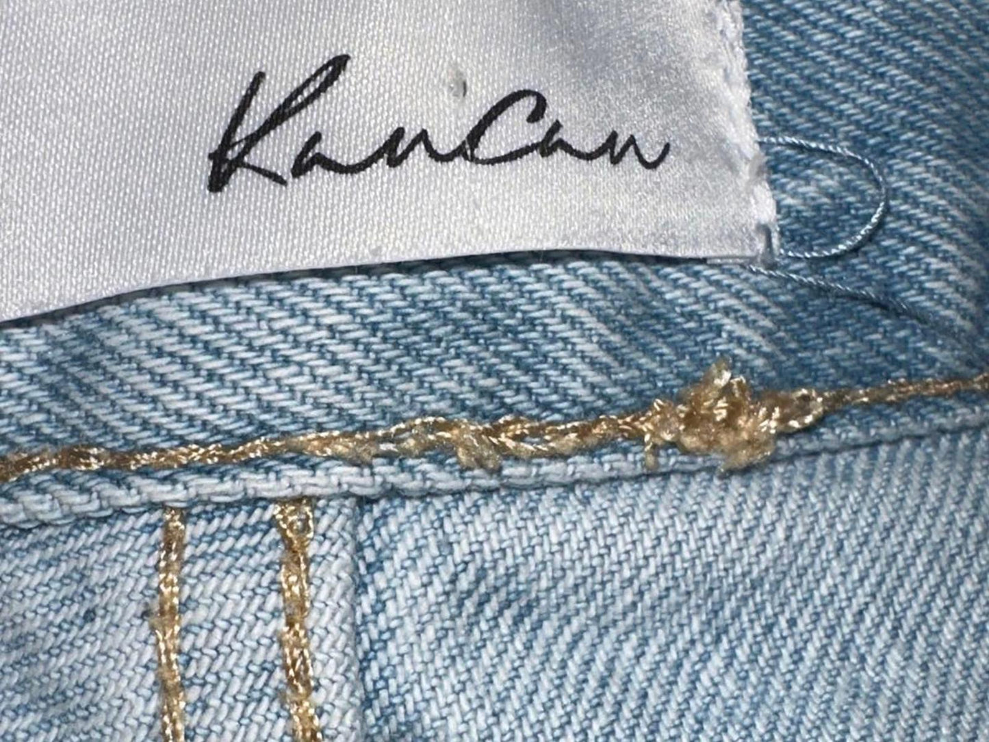 KanCan Women's Distressed Light Wash Jeans - Size 3/25