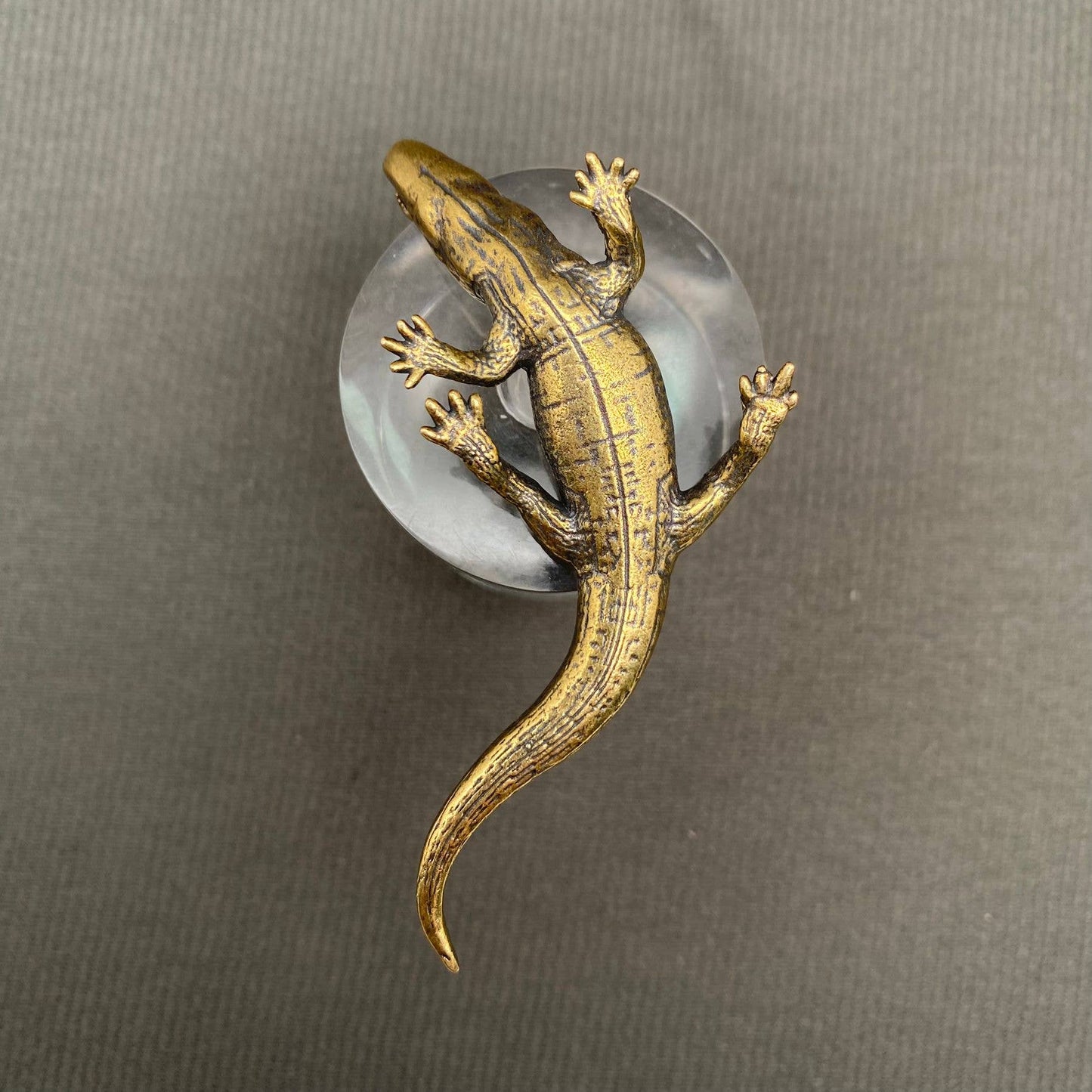 Brass Crocodile Crafts Desktop Ornaments Decoration