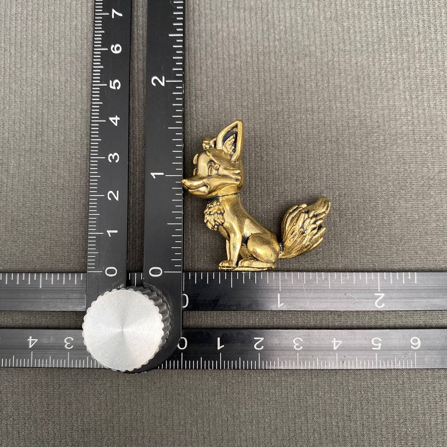 Cute Fox Brass Crafts Decoration Desktop Ornaments