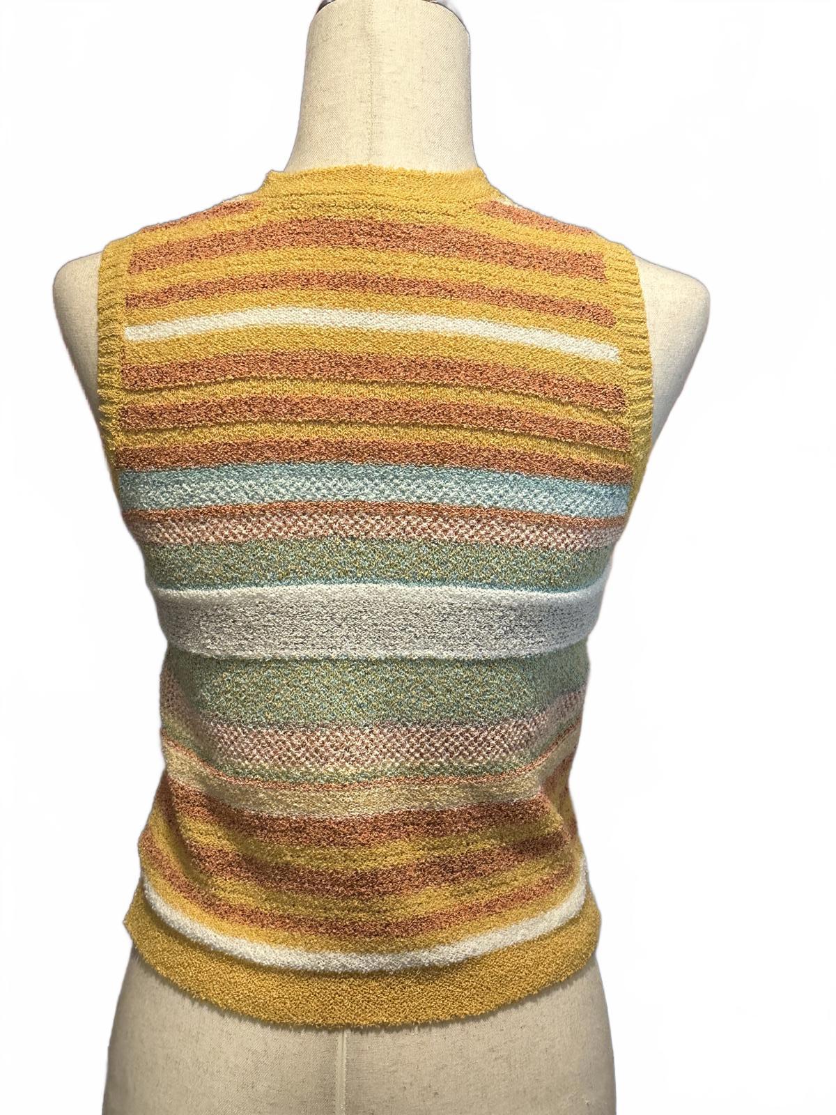 Cider Women's Sleeveless Striped Knit Top Size Small
