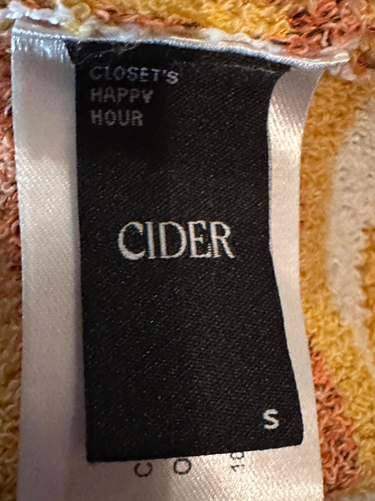 Cider Women's Sleeveless Striped Knit Top Size Small