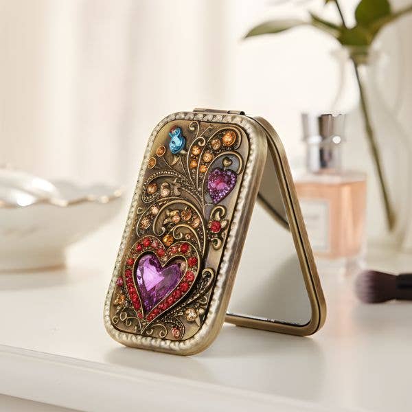 Compact Mirror - Heart