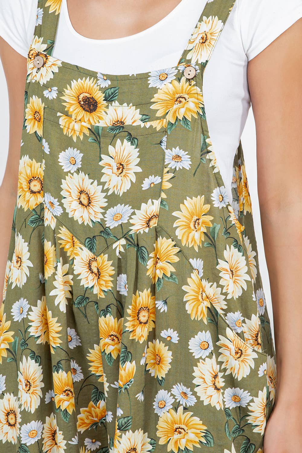 Flower Print Overall  : L